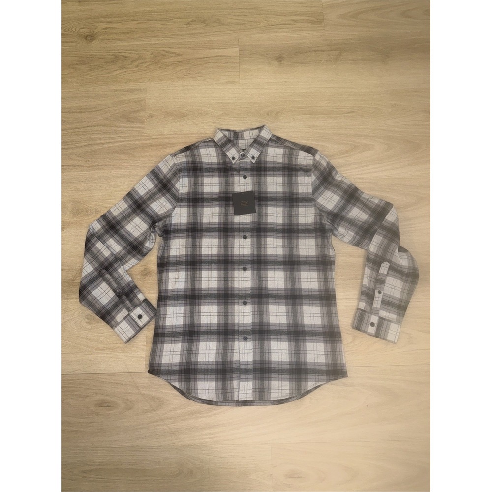 14th & Union Men's Medium Button Down LightweightFlannel Long Sleeve Shirt NWT
